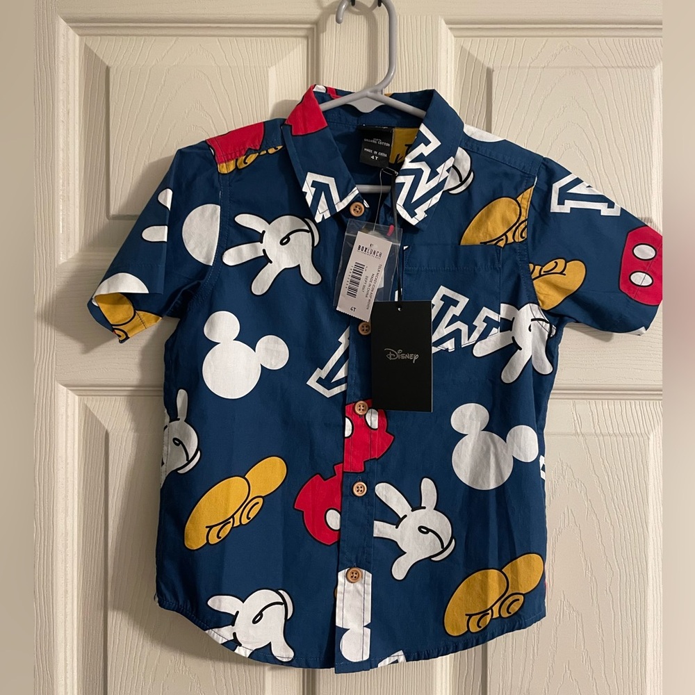 Mickey button shirt size 4T